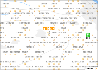 map of Tworki