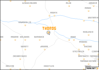 map of Tworóg
