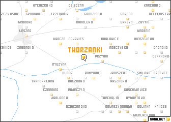map of Tworzanki