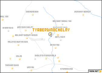 map of Tyaberdino-Chelny