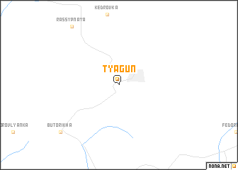 map of Tyagun