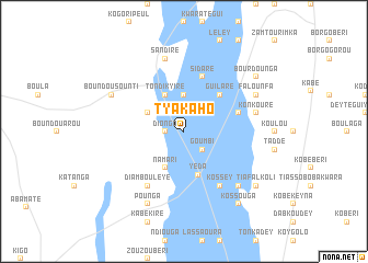 map of Tyakaho