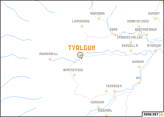 map of Tyalgum