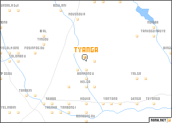 map of Tyanga