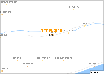 map of Tyapugino