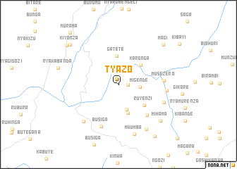 map of Tyazo