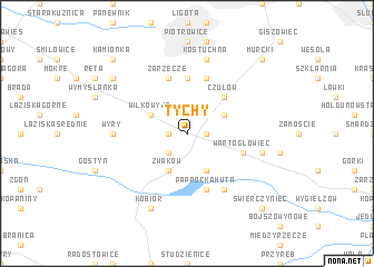 map of Tychy