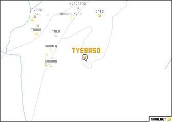 map of Tyébaso