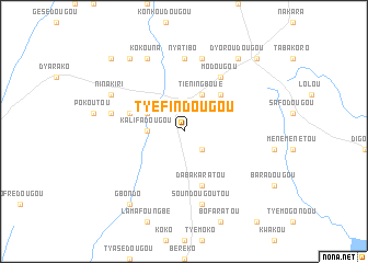 map of Tyéfindougou