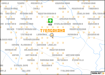 map of Tyengakaha