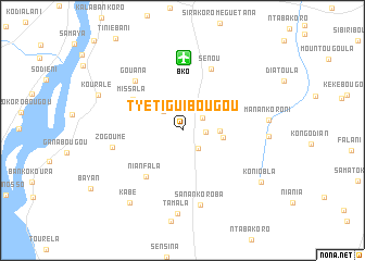 map of Tyètiguibougou