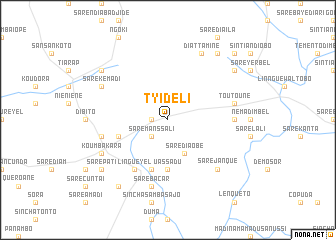 map of Tyidéli