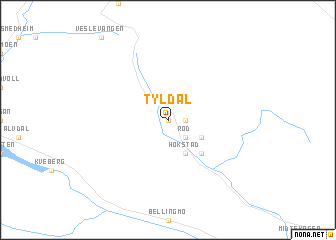 map of Tyldal