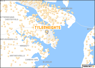 map of Tyler Heights