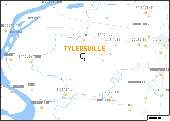 map of Tylersville