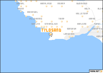 map of Tylösand