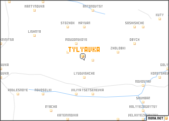 map of Tylyavka