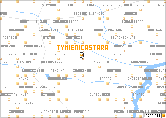 map of Tymienica Stara