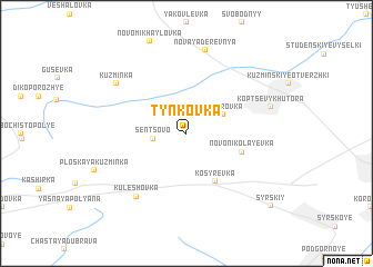 map of Tynkovka