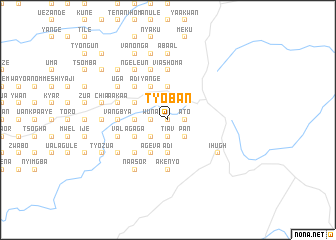 map of Tyoban