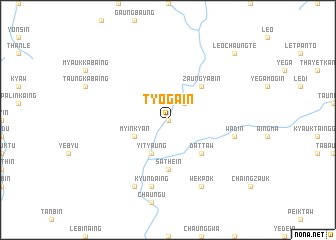 map of Tyogain