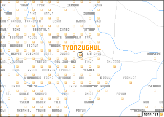 map of Tyonzughul