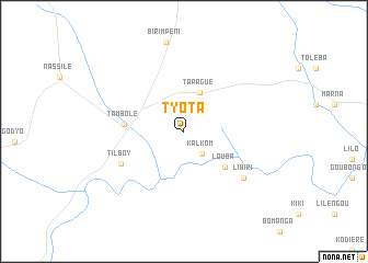 map of Tyota