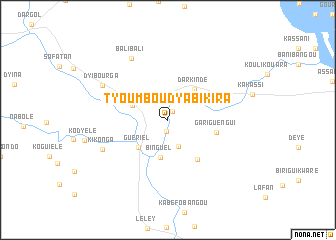 map of Tyoumbou Dyabikira