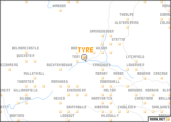 map of Tyre
