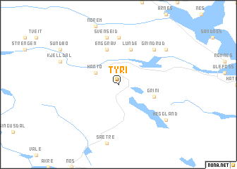 map of Tyri