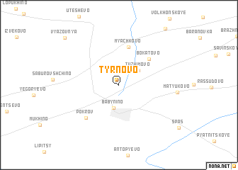 map of Tyrnovo