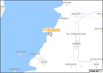 map of Tyrnovo