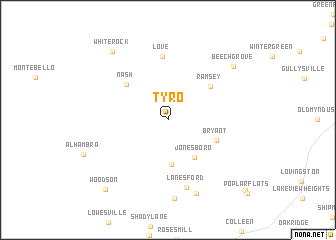 map of Tyro