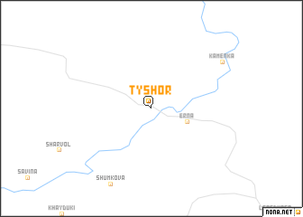 map of Tyshor