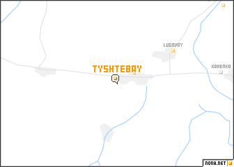 map of Tyshtebay