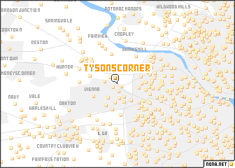 map of Tysons Corner