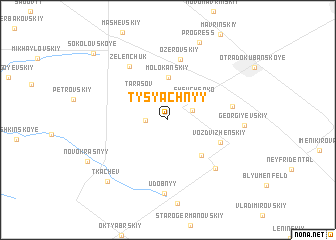 map of Tysyachnyy