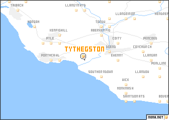 map of Tythegston