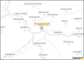 map of Tyukhtet