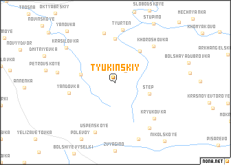 map of (( Tyukinskiy ))