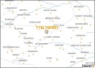 map of Tyulyukasy