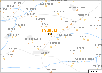 map of Tyumbeki