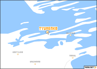 map of Tyumenka