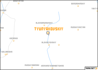 map of Tyunyakovskiy