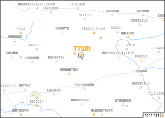 map of Tyuri