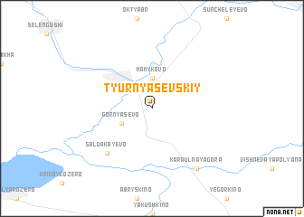 map of Tyurnyasevskiy