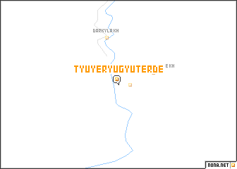 map of Tyuyëryugyu-Terde