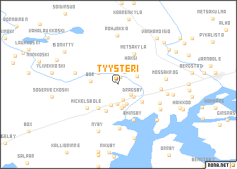 map of Tyysteri