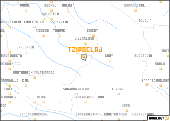 map of Tzipoclaj