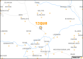 map of Tziquia